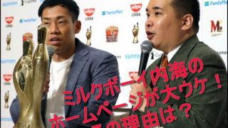 ミルクボーイ内海、ホームページ